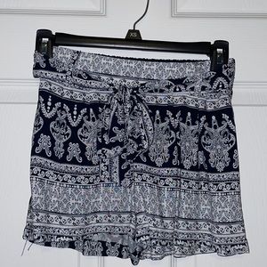 Patterned Flowy Shorts
